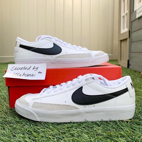 Nike Blazer low gs white black teal shoes - Picture 3 of 4